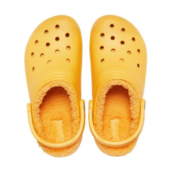 Crocs Clogs Classic Lined Clog Orange Sorbet - Picture 3 of 4